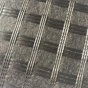 Fiberglass Geogrid nrog Geotextile